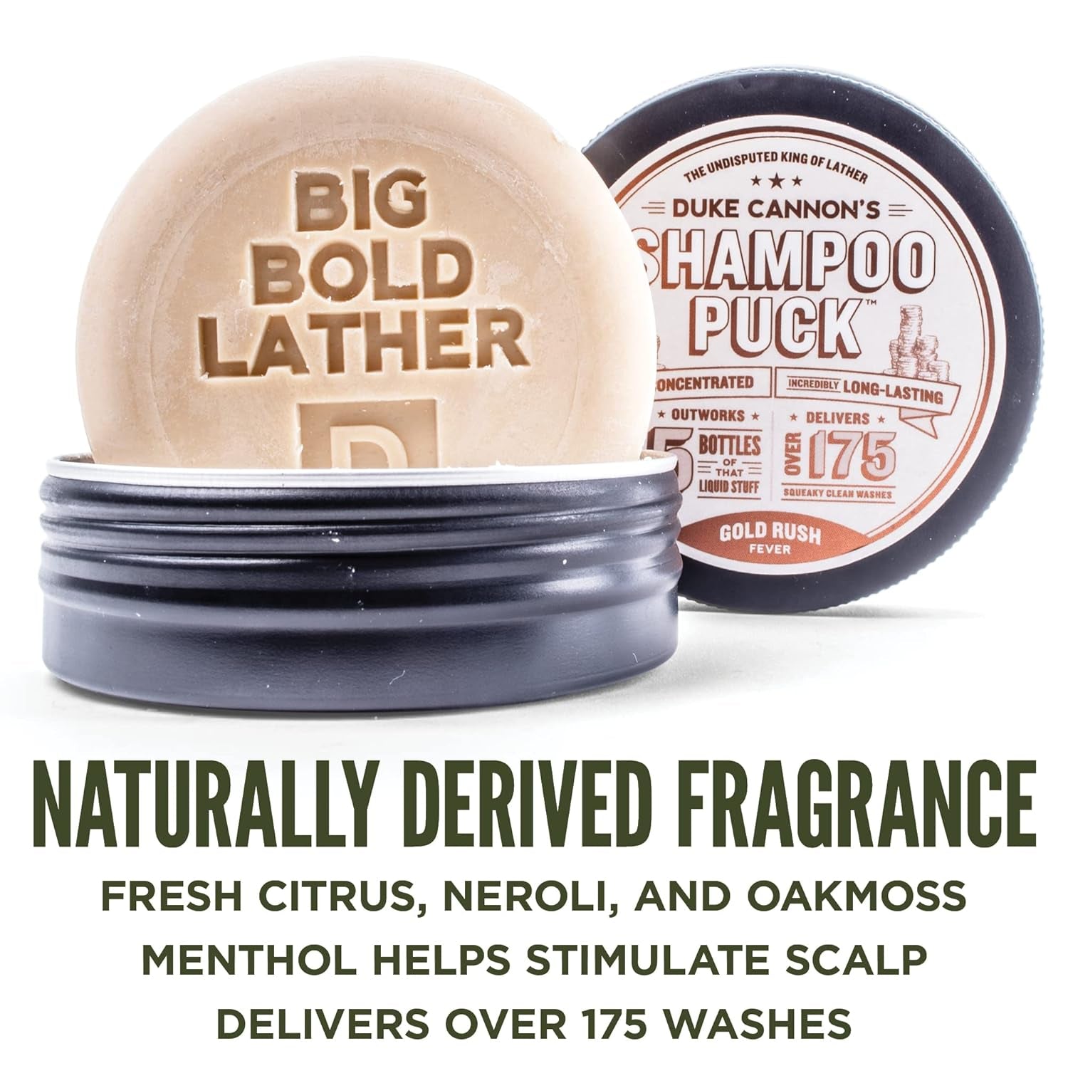 Men'S Shampoo Puck - over 175 Washes, Sulfate-Free, Gold Rush, 4.5 Oz (Pack of 1)