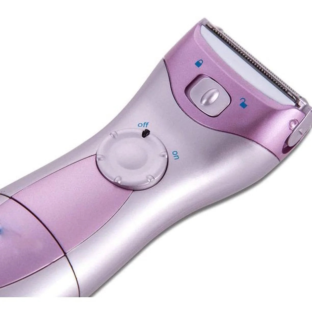 Electric Razor for Women, Cordless Bikini Trimmer ,Hair Removal for Lady, 2 in 1 Wet & Dry, Women Painless Shaver for Legs Underarms and Bikini, Battery Operated, Purple