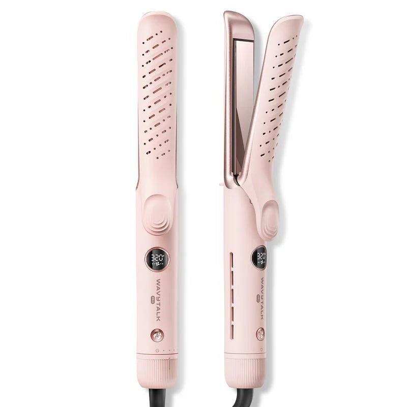 Transform Your Hair with the Wavytalk Whirlwind Curl: 360° Airflow Styler with 3 Air Modes & LED Display - The Ultimate 2-In-1 Hair Straightener and Curler with Cooling Air Vents to Lock in Your Style