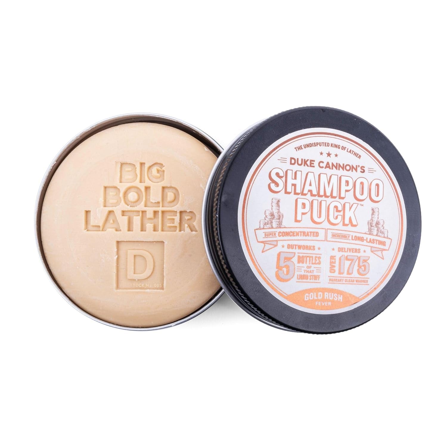 Men'S Shampoo Puck - over 175 Washes, Sulfate-Free, Gold Rush, 4.5 Oz (Pack of 1)