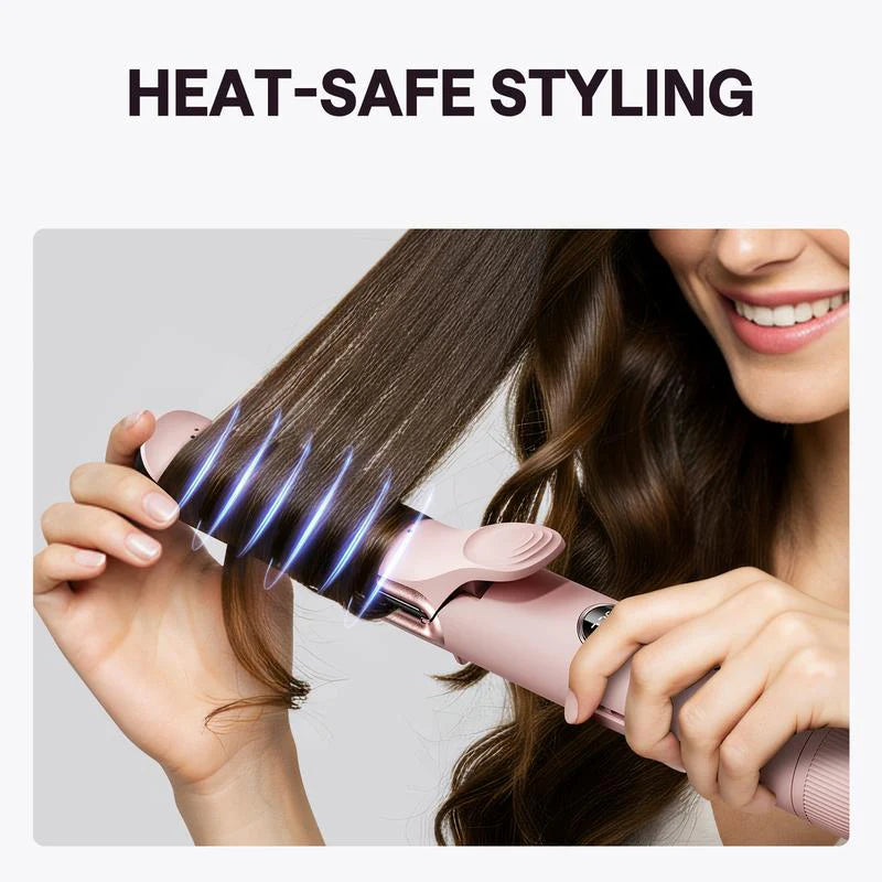 Transform Your Hair with the Wavytalk Whirlwind Curl: 360° Airflow Styler with 3 Air Modes & LED Display - The Ultimate 2-In-1 Hair Straightener and Curler with Cooling Air Vents to Lock in Your Style
