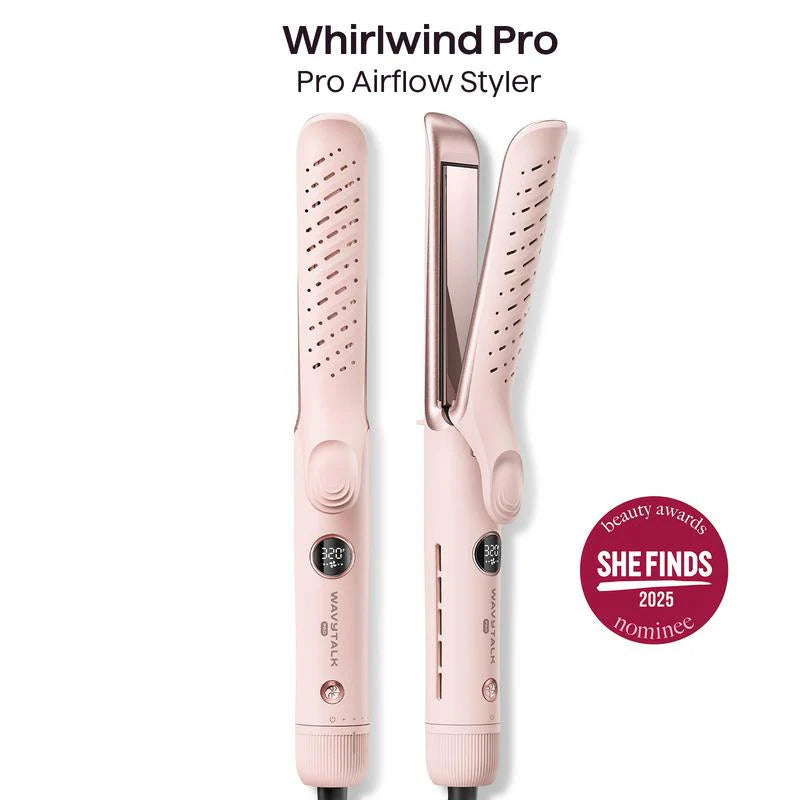 Transform Your Hair with the Wavytalk Whirlwind Curl: 360° Airflow Styler with 3 Air Modes & LED Display - The Ultimate 2-In-1 Hair Straightener and Curler with Cooling Air Vents to Lock in Your Style